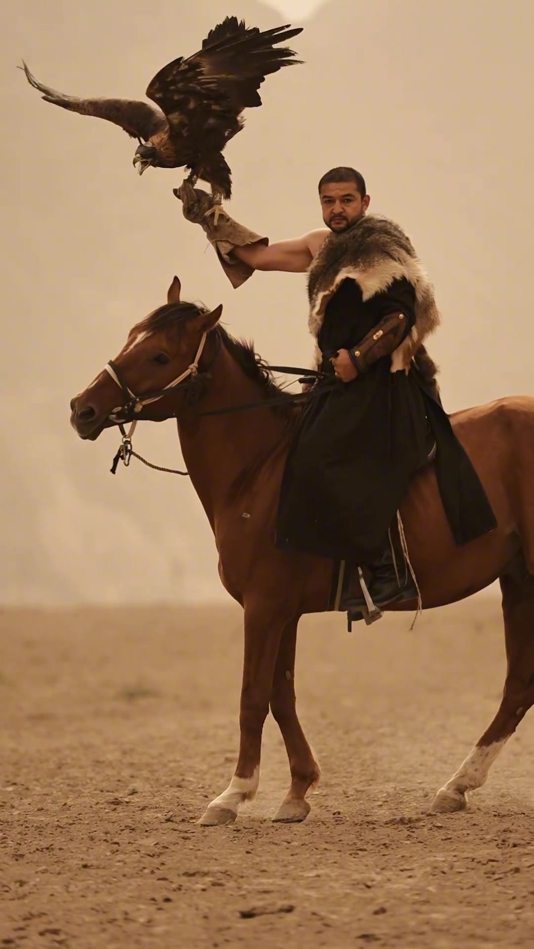 气质拿捏西热力江新疆阿合奇猎鹰文化体验实录