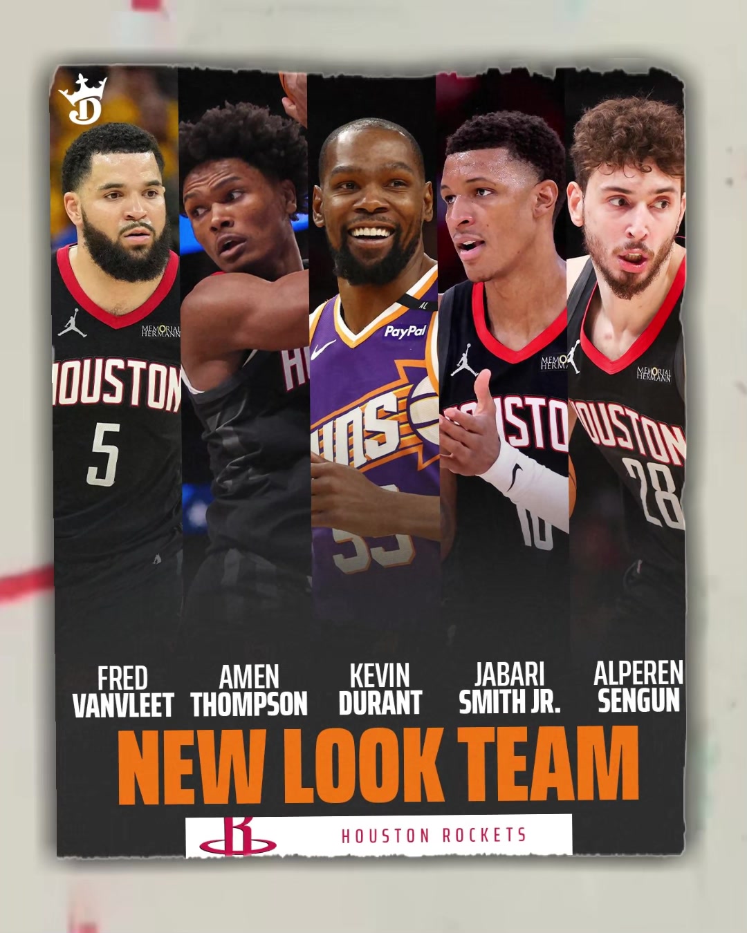 能冲击总冠军吗火箭新赛季首发阵容这天赋强得可怕