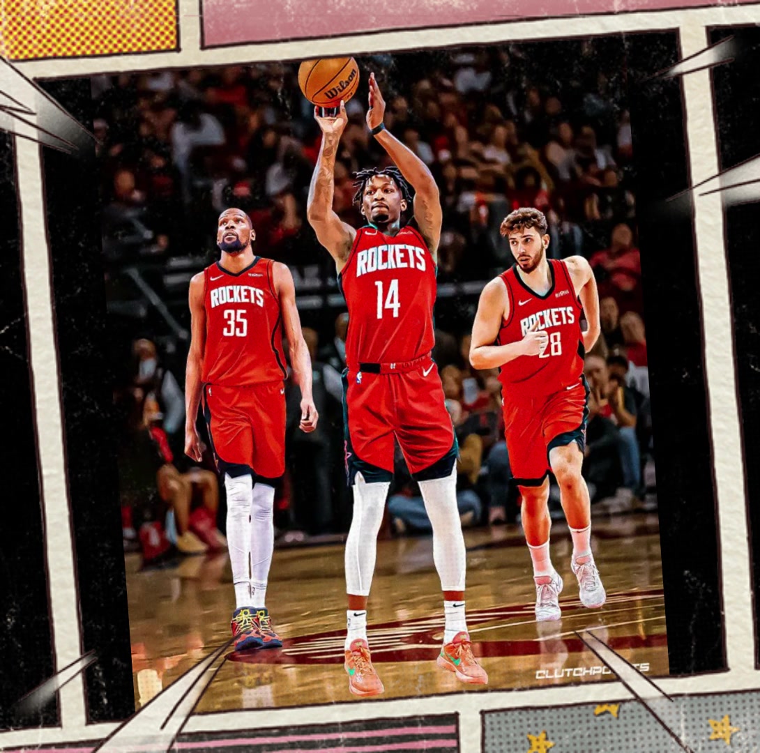 3D利器芬尼-史密斯加盟火箭现在的前场阵容也太豪华了吧