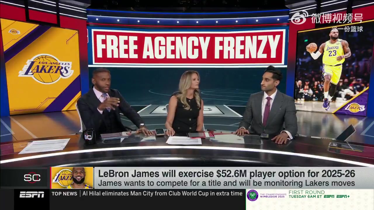 Shams詹姆斯无论待在湖人还是去别队他心里想的都是冠军