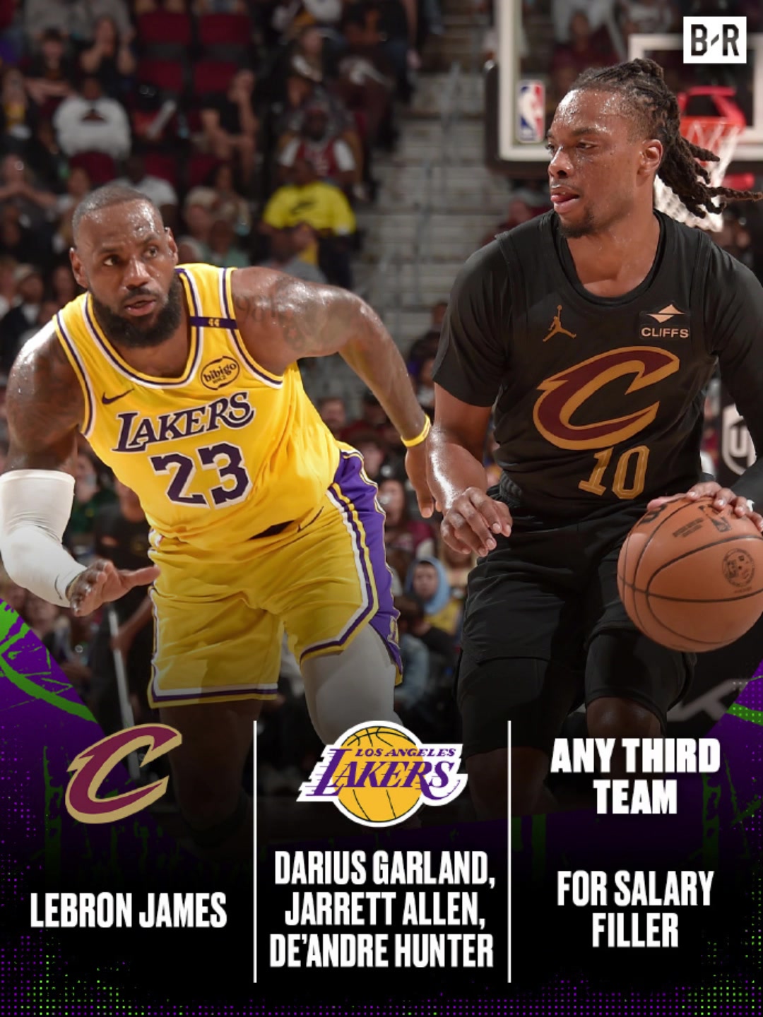 老詹回骑士也不错美媒交易方案骑士出加兰阿伦亨特换来詹姆斯