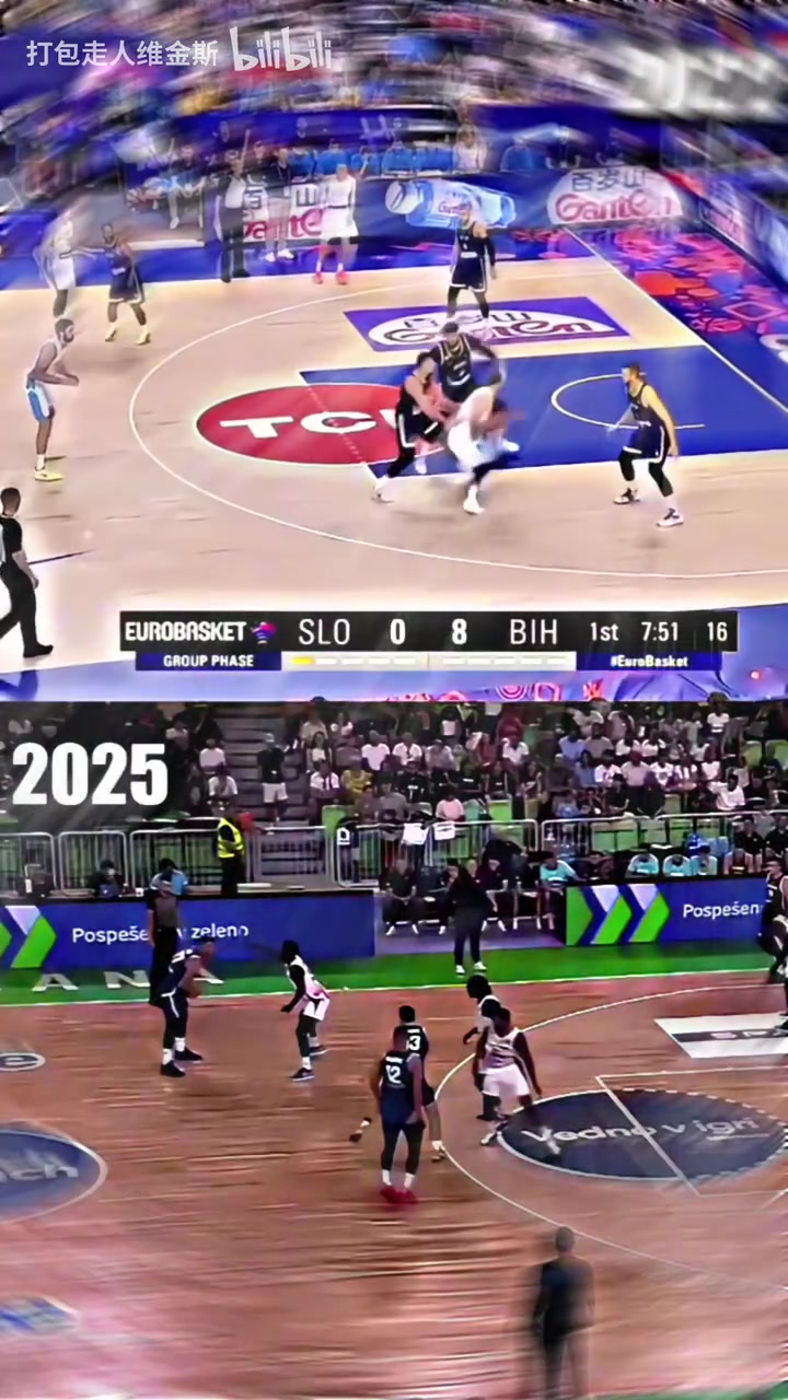 神奇卢卡东契奇22年和25年背后长眼传球对比哪一球更精彩