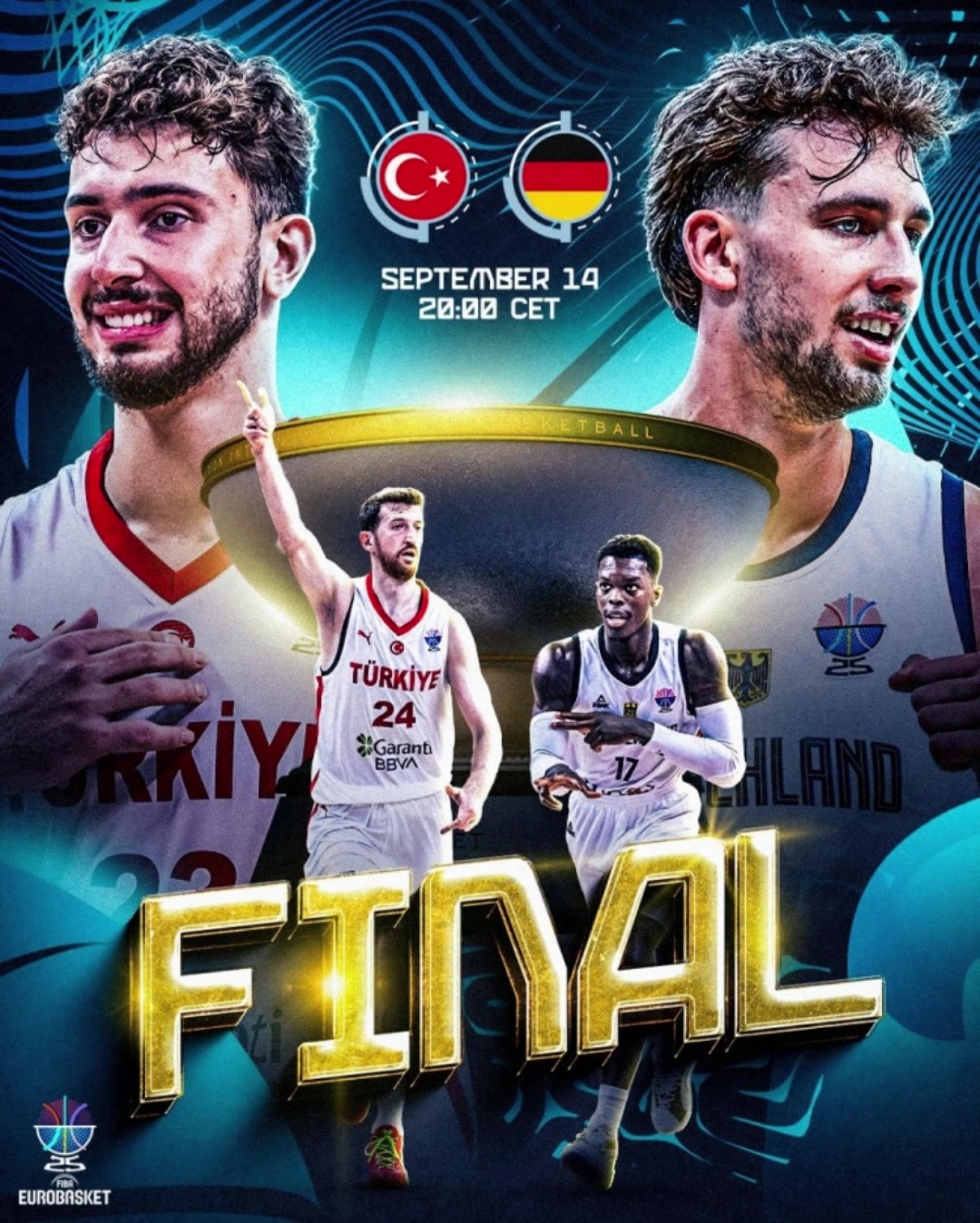 德国88-83击败土耳其全胜夺冠施罗德1612 申京28分