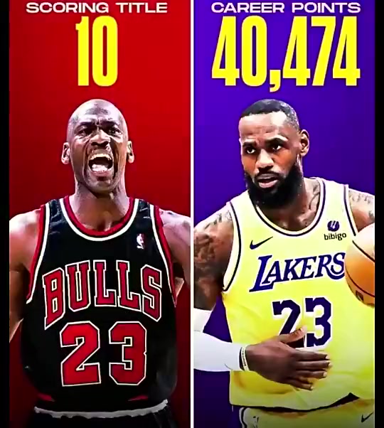 美媒发问是乔丹的10次得分王还是詹姆斯的40000分更难