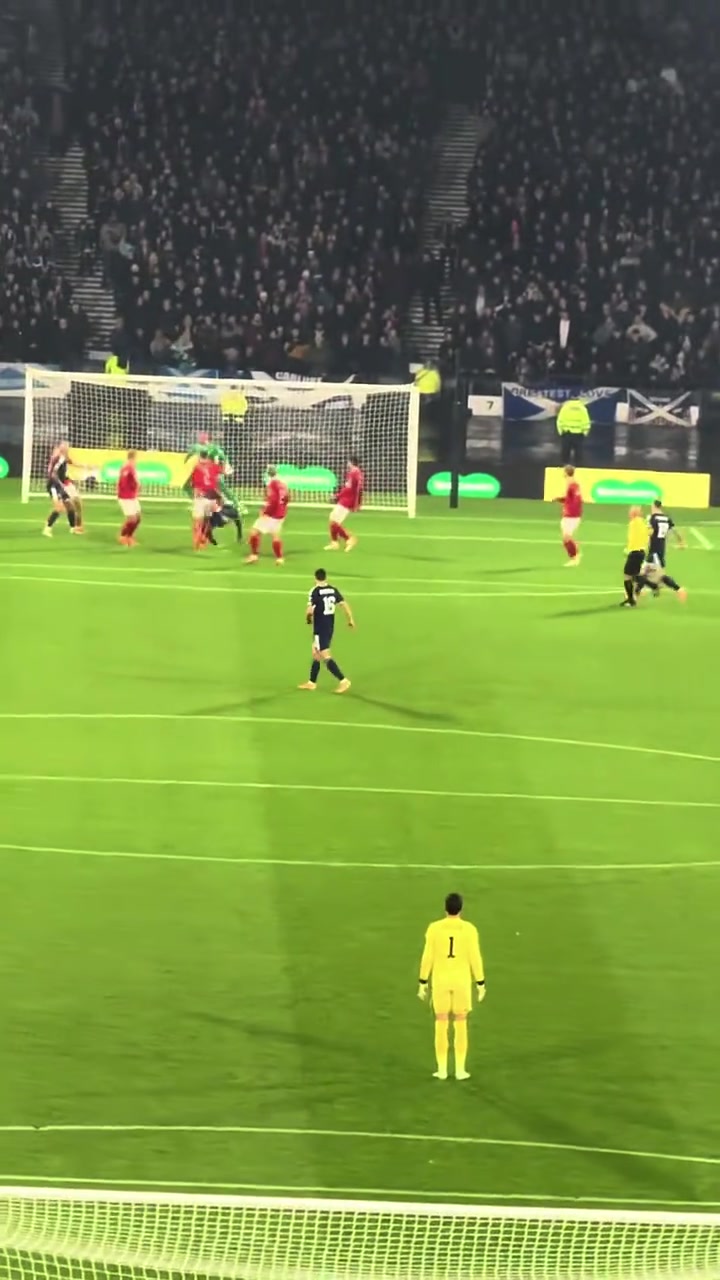 技惊四座来看看麦克托米奈惊天倒钩破门后苏格兰球迷的反应