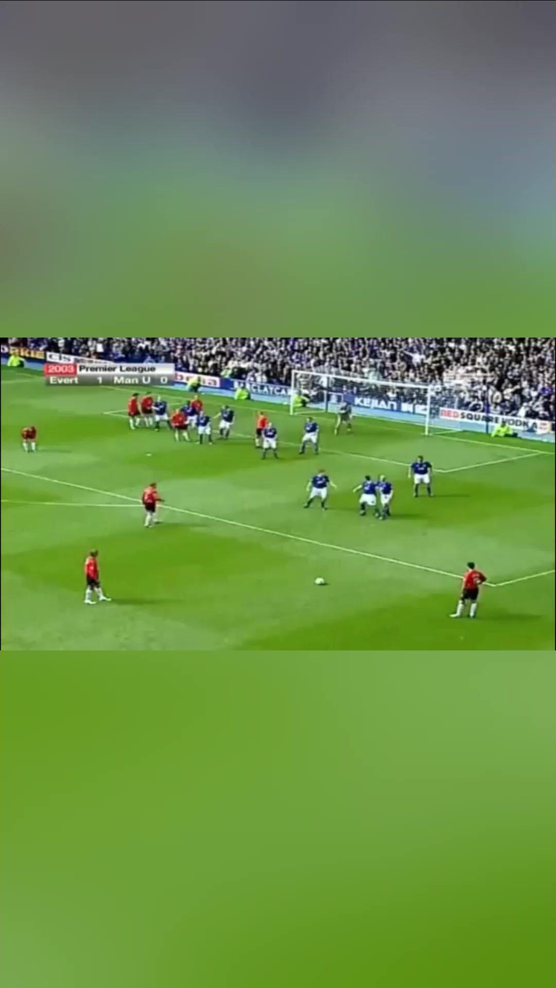 贝式弧线贝克汉姆在英超留下了的最后一粒任意球