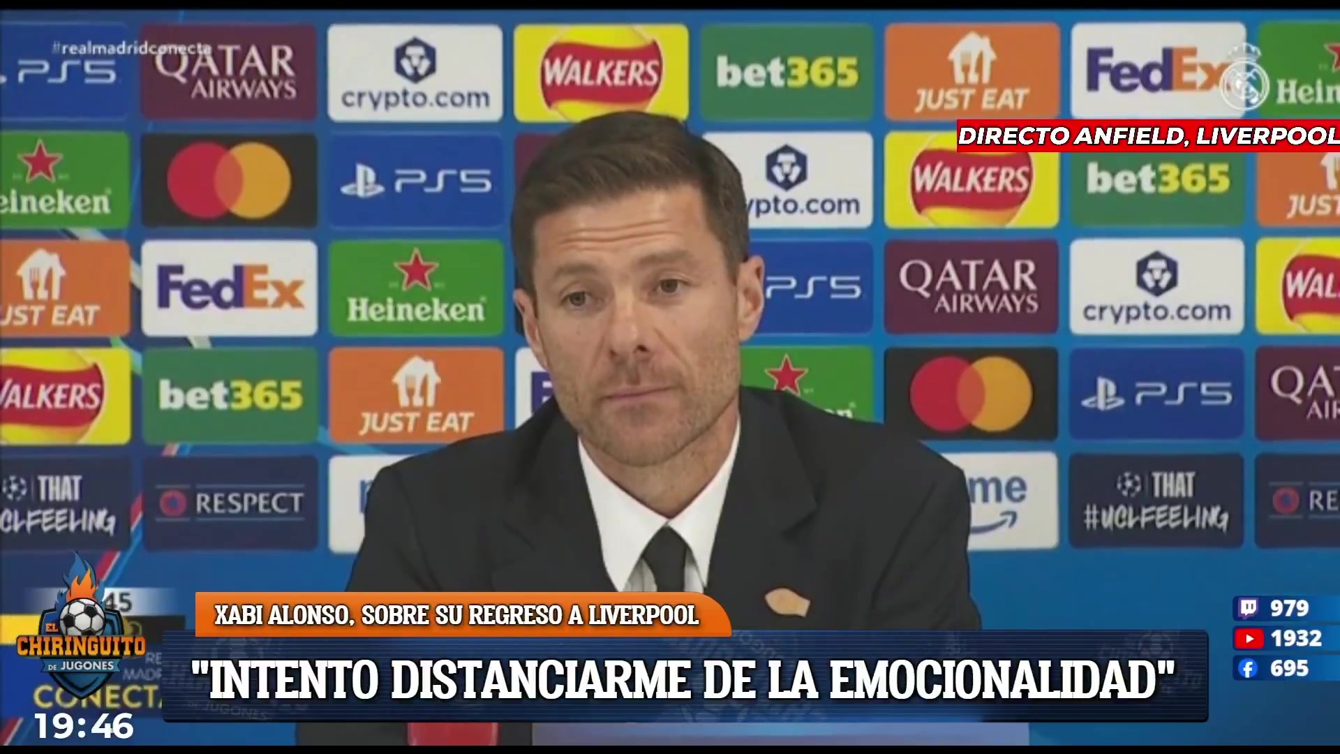 阿隆索解释不在安菲尔德训练的原因会给竞争对手提供线索