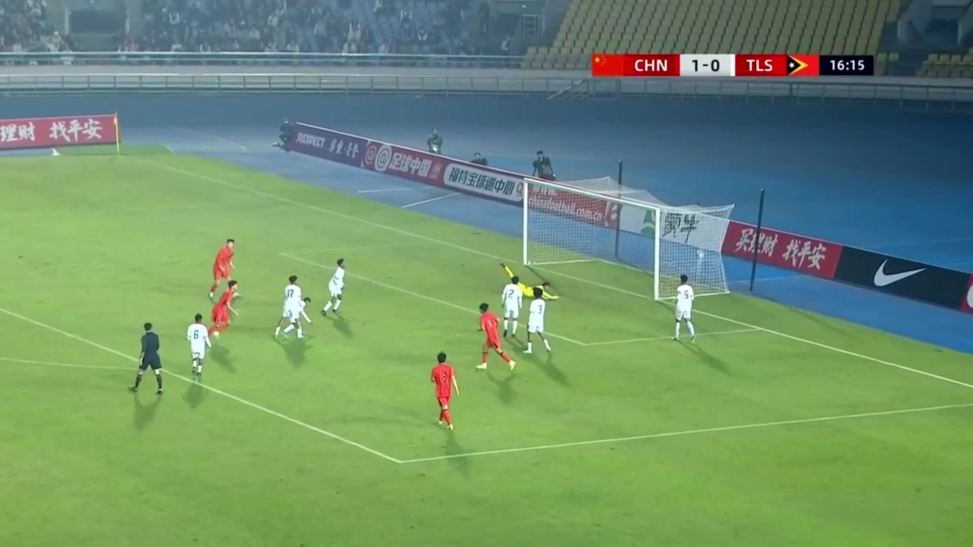 万项倒三角传中张旭尧点球点推杆破门