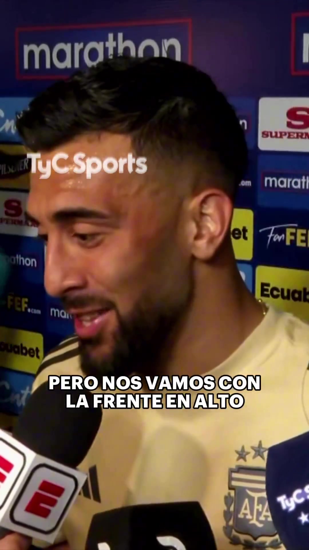 冈萨雷斯赛后调侃厄瓜多尔小伙看起来很开心好像赢了世界杯