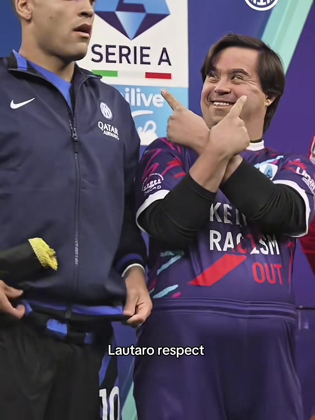 蓝黑队长网友劳塔罗场上场下的职业属性是完美的