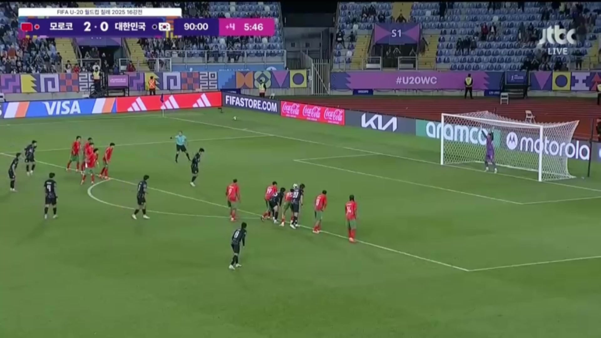 韩国1-2摩洛哥无缘八强U20世青赛亚洲4队集体回家