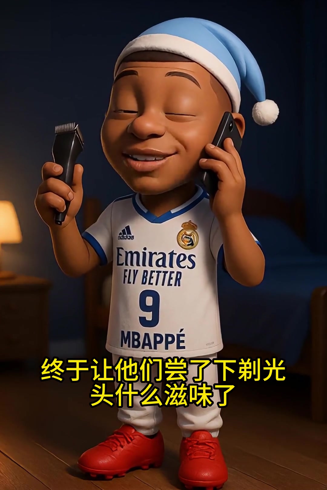 姆巴佩AI视频睡醒就有好消息 切尔西3-0巴黎